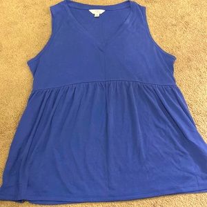 Dark Periwinkle Babydoll Tank Top Size Medium